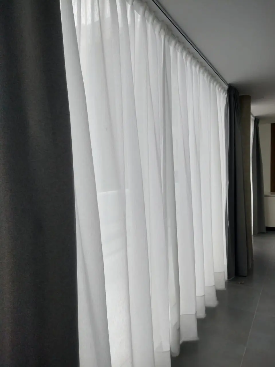 Cortinas con sistema onda serena en Olivos.